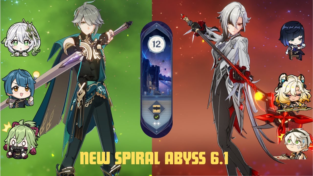 C0 Alhaitham hyperbloom & C0 Arlecchino hypercarry || Genshin impact || NEW Spiral Abyss 6.1