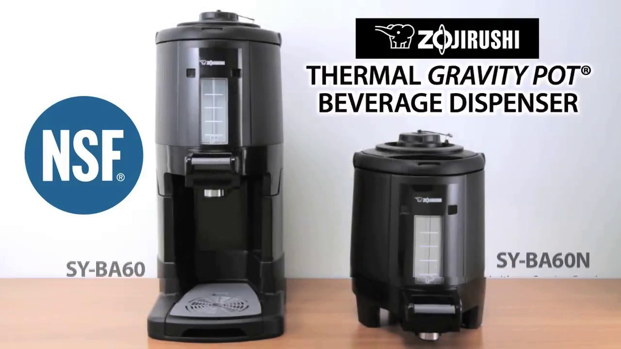 Zojirushi Thermal Gravity Pot&reg; Beverage Dispenser SY-BA60/60N
