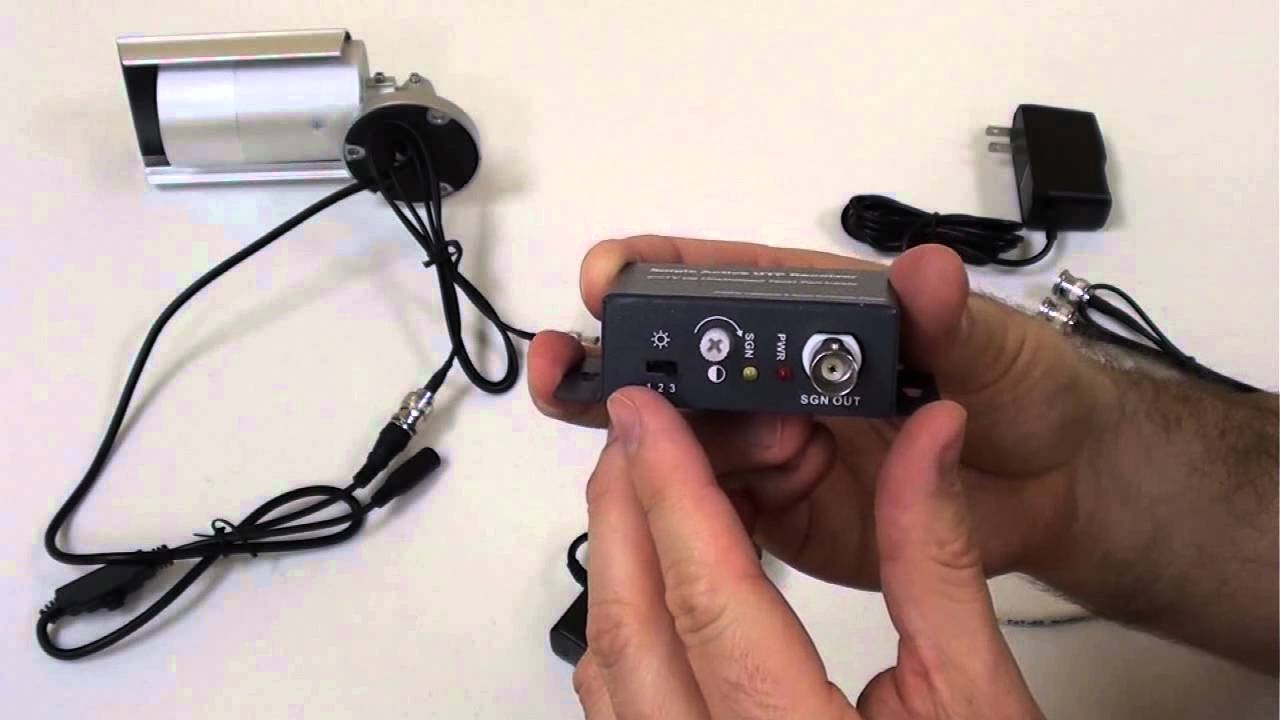 How to Install Active Video Baluns with CAT5 for CCTV