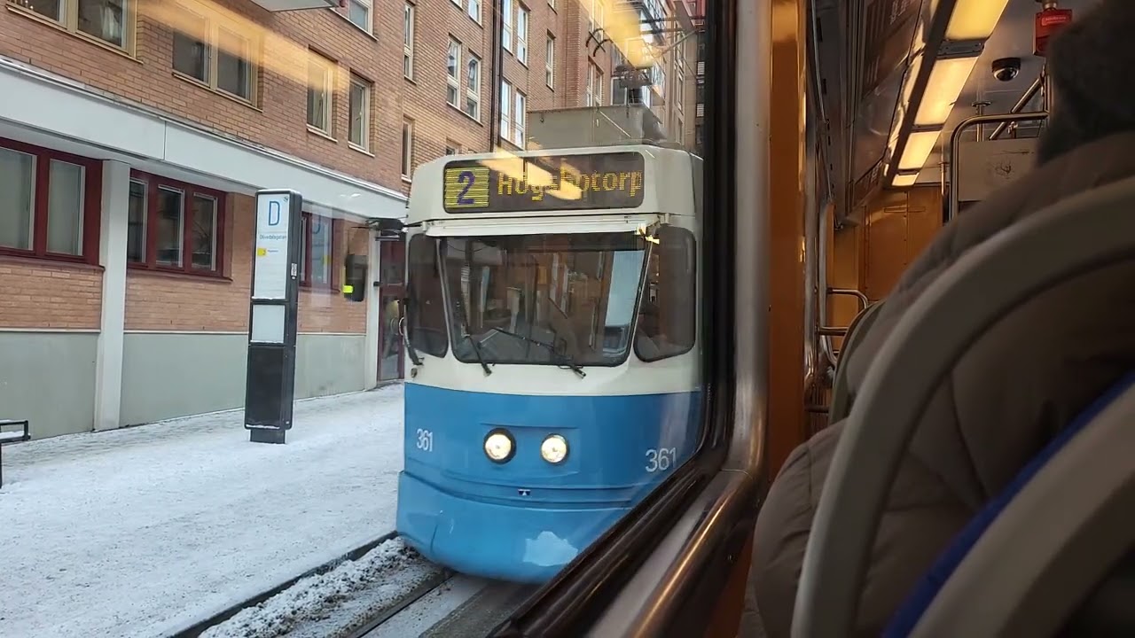 Göteborgs spårväg - Linje 2 Axel Dahlströms torg-Brunnsparken med M31 vagn 380