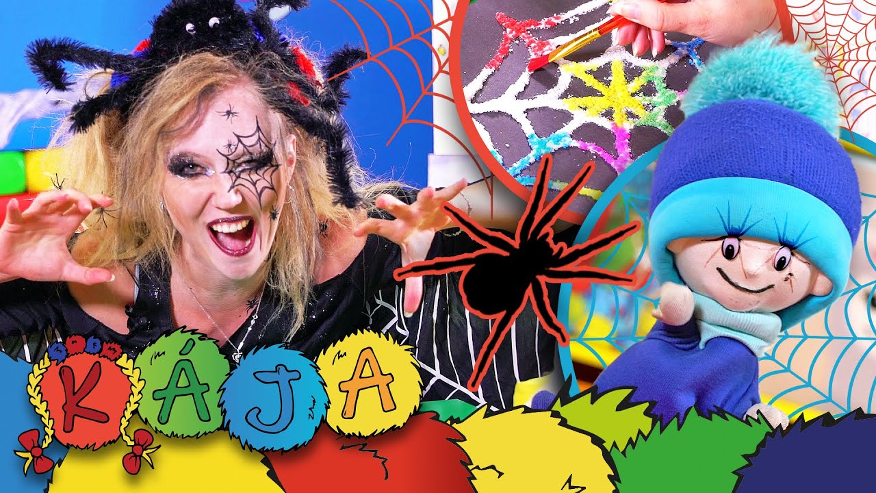 ☼ KÁJA A BAMBULÁČEK ☼ - Halloweenské pavoučí malování🕷