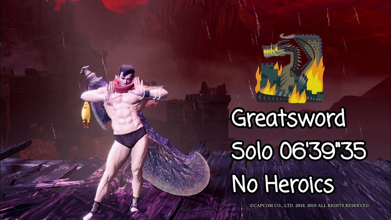 MHW:IB Greatsword Solo Fatalis 06'39