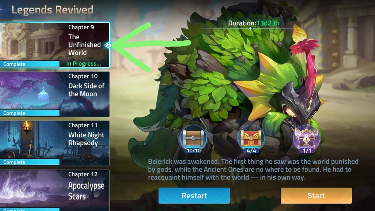 Mobile Legends Adventure Akashic Ruins Legends Revived Chapter 9=The Unfinished World(tutorial)