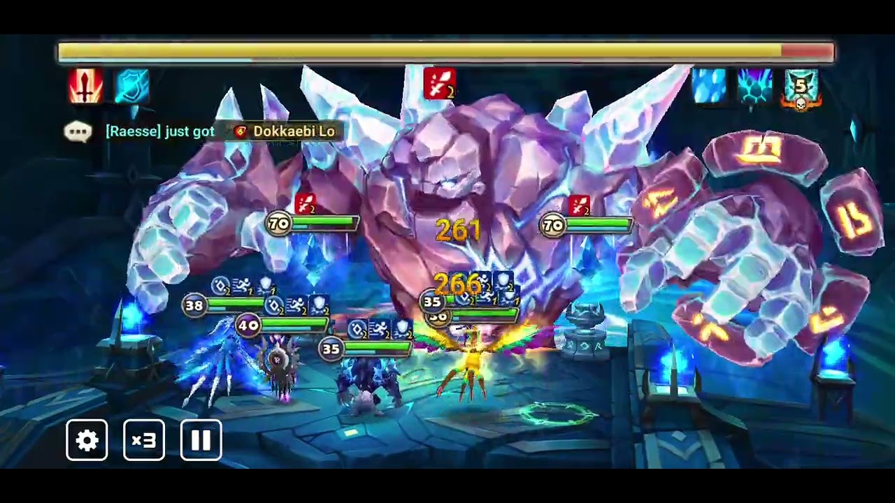 F2P SW part 17 💚 Giant's Keep Abyss Normal B11 Safe Auto Clear! 🐔 Double Phoenixes