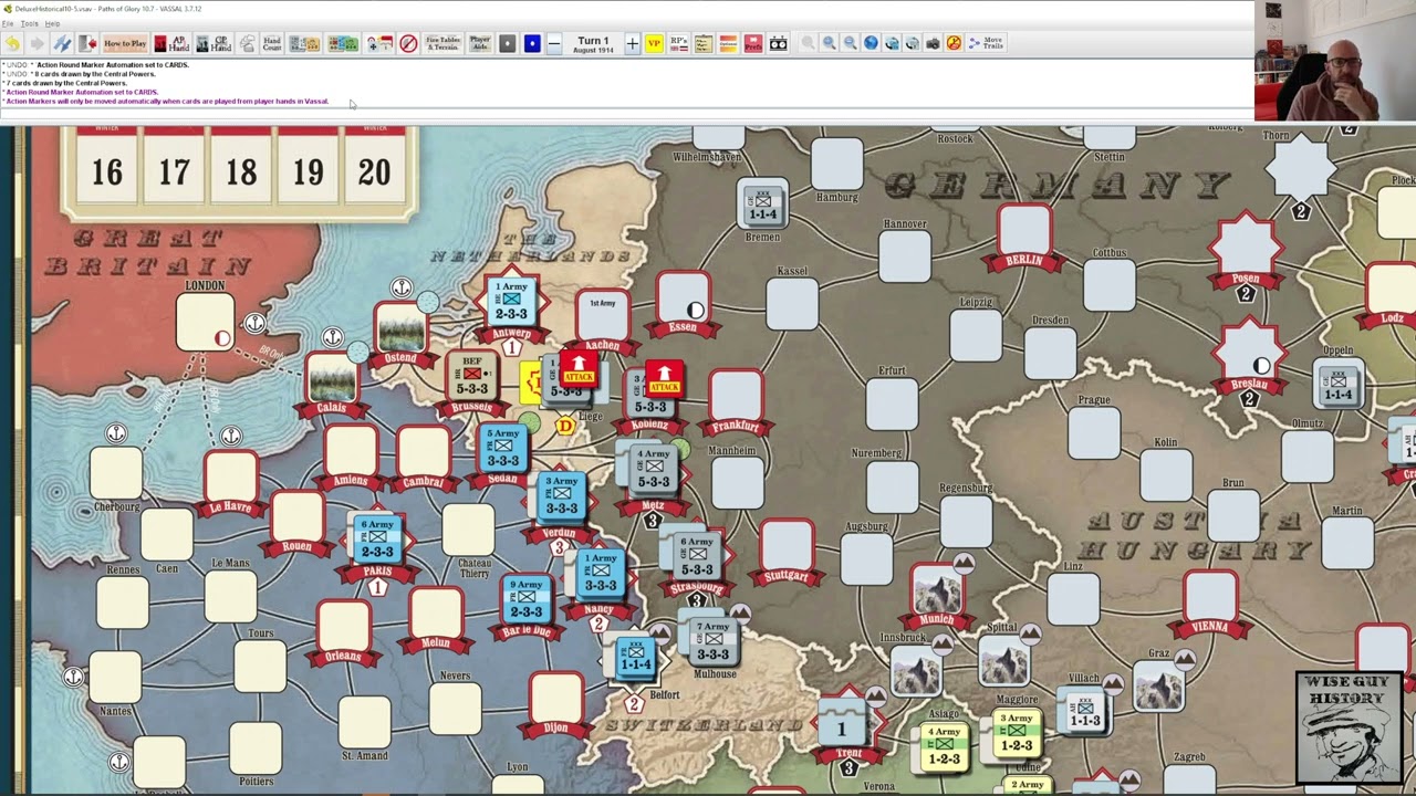 Paths of Glory [Gameplay of Turns 1-2]