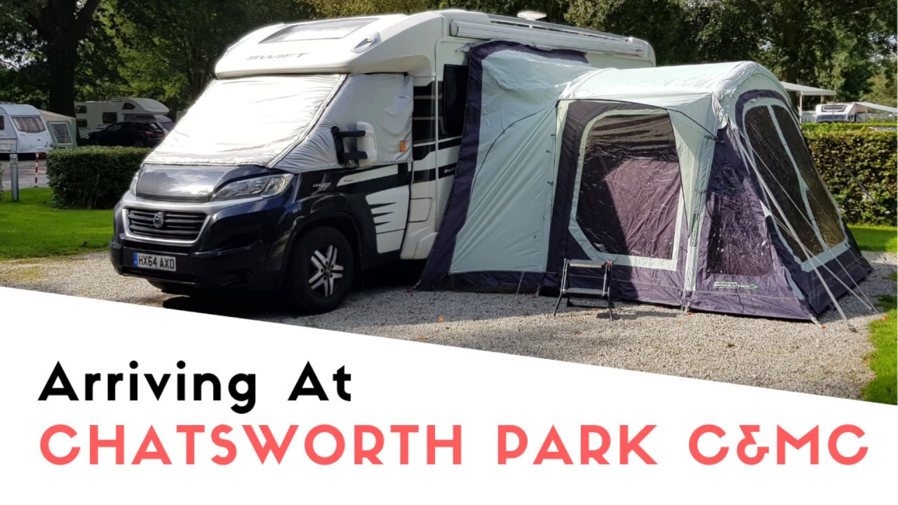 Arriving At Chatsworth Park Caravan And Motorhome Club Site | Poppy And Tara's August Tour 2019