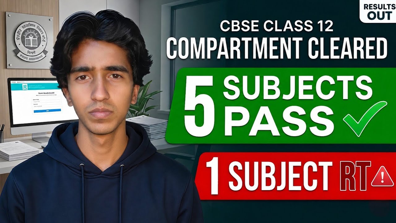 CBSE overall 5 subjects PASS + 1 subject RT, Clear through CBSE again.