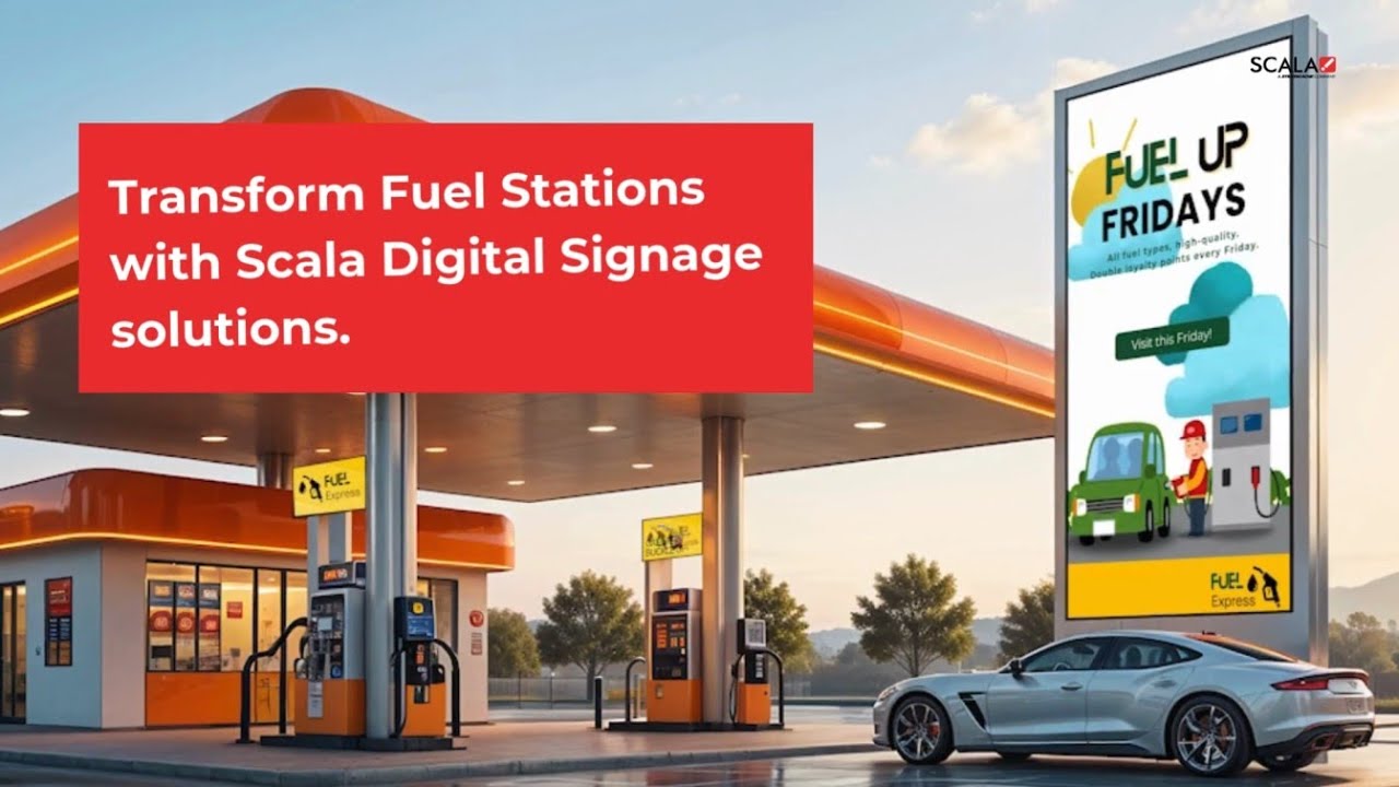 Scala Digital Signage solutions for Fuel Stations