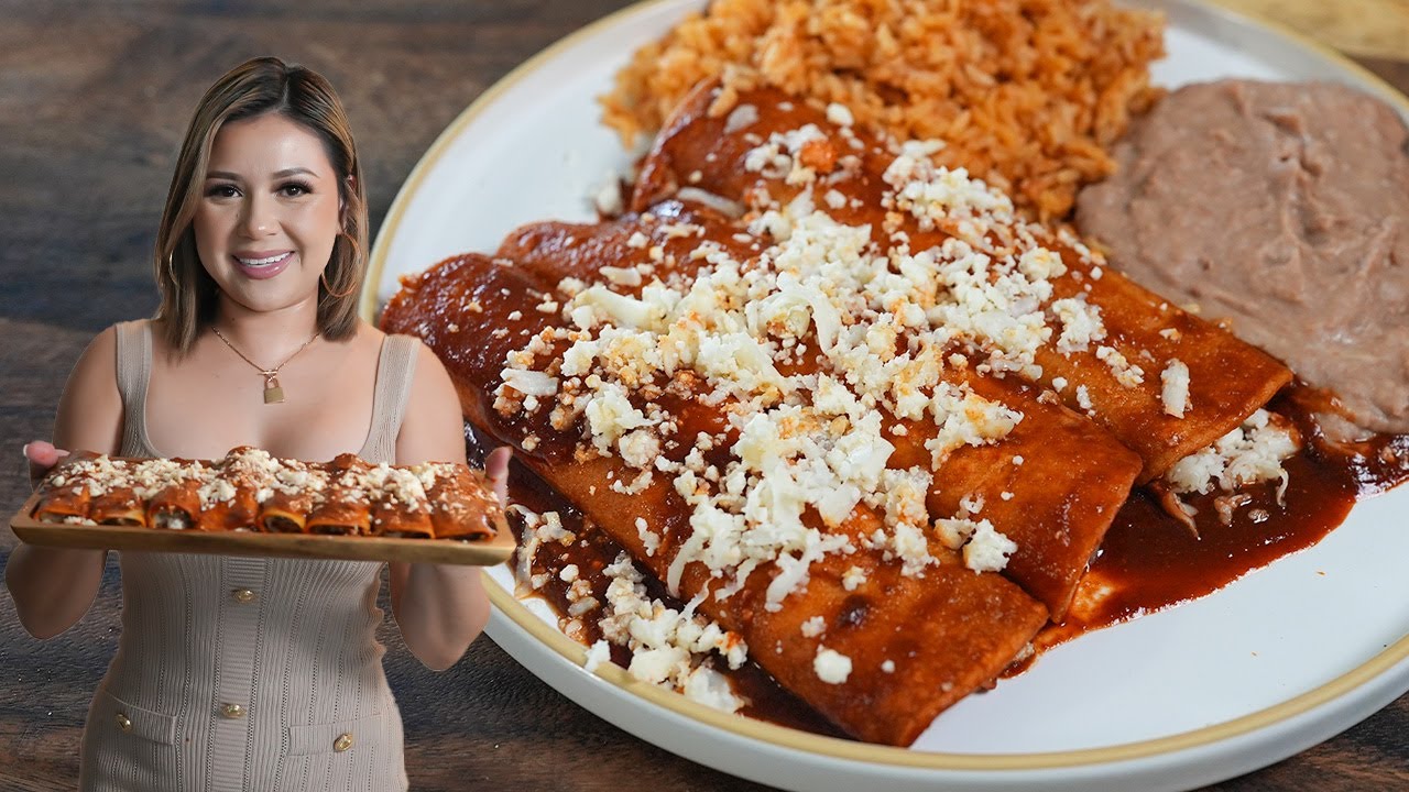 Everyone’s Favorite Authentic ENCHILADAS ROJAS | Red Enchiladas