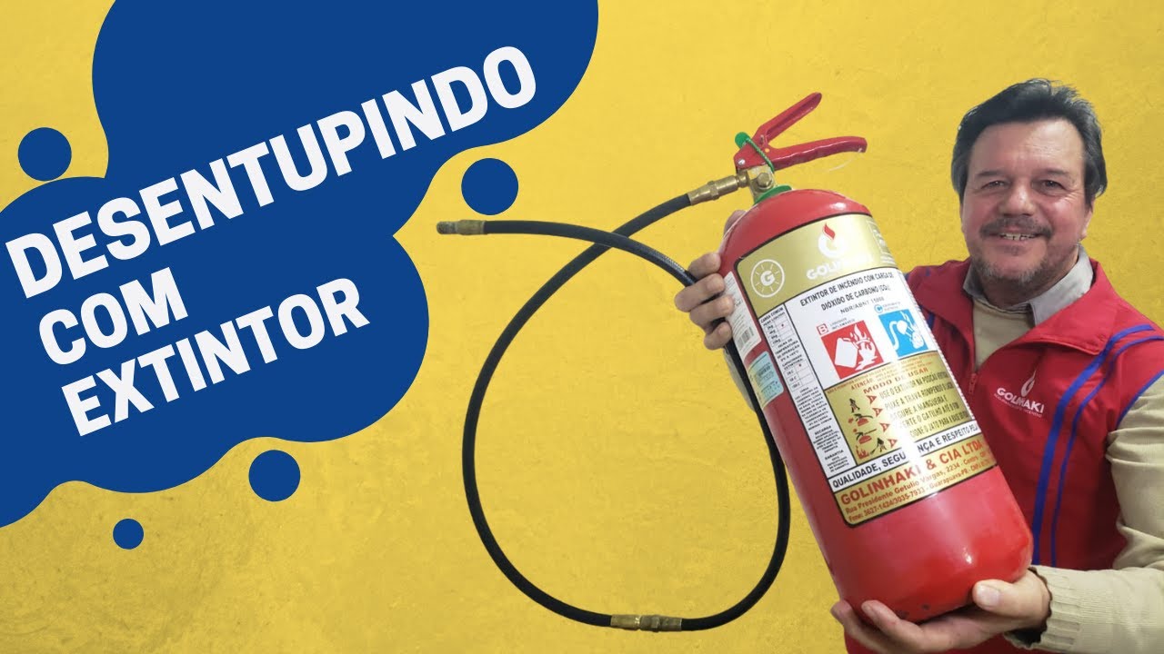 Desentupir com extintor &eacute; F&Aacute;CIL!