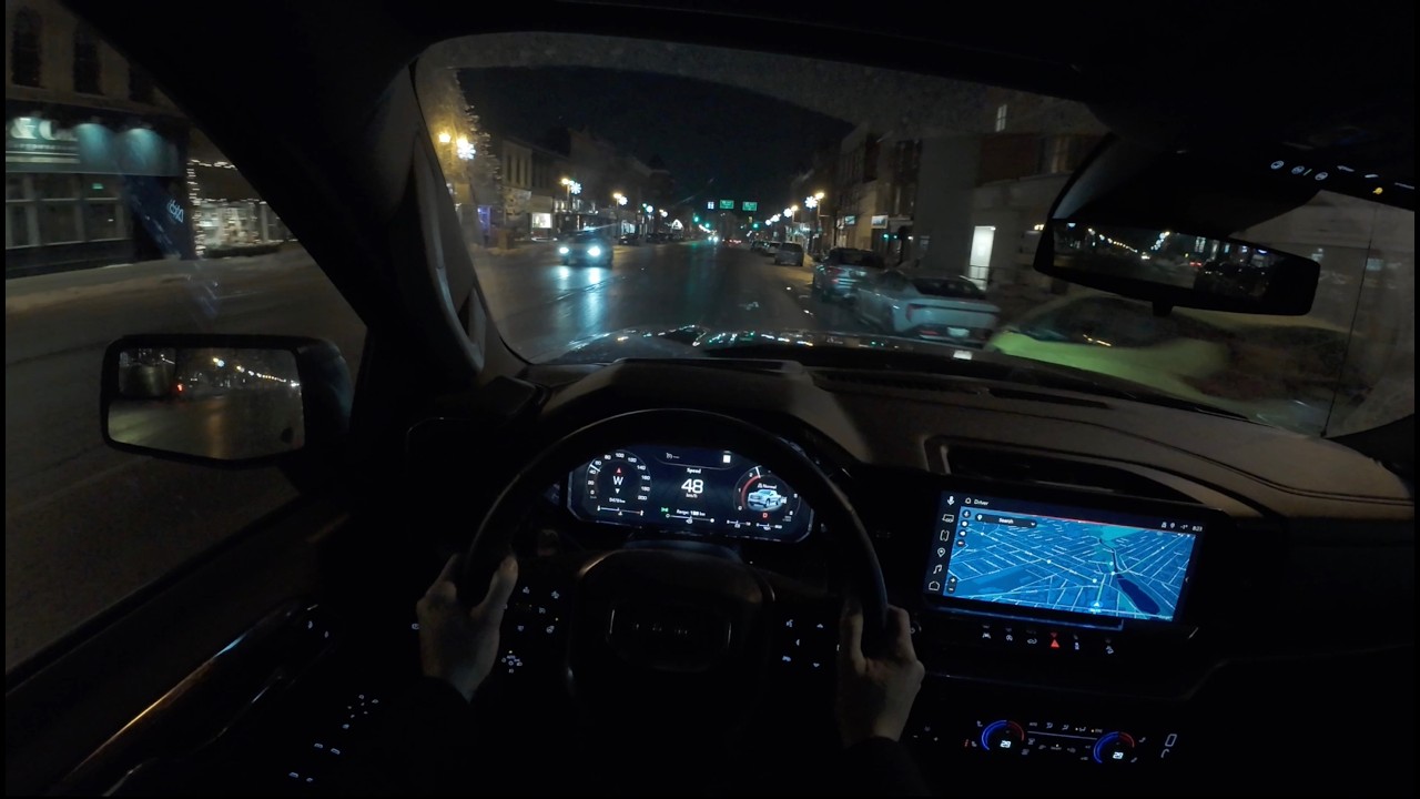 2026 GMC Sierra Elevation 5.3L V8 POV Night Drive