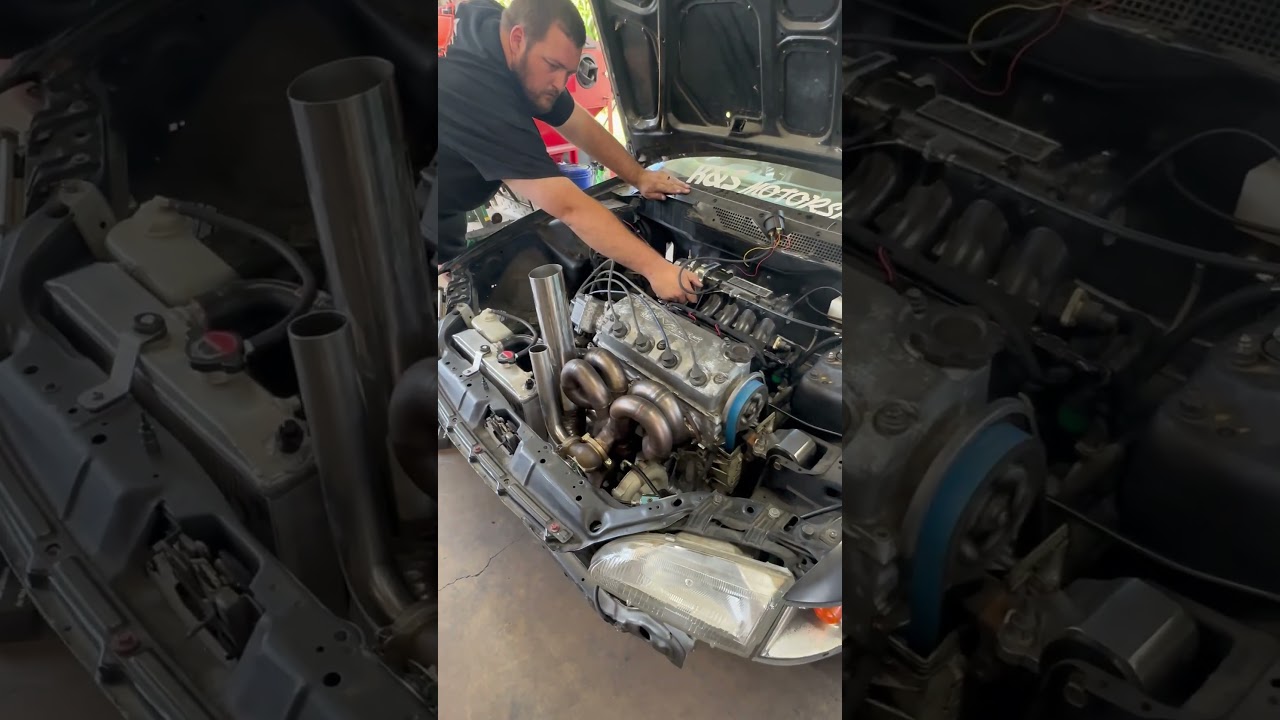 First start up on the vitara build with a delta 272-2 camshaft #civic #d16 #shorts