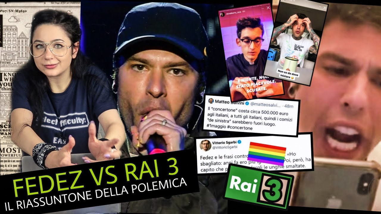 LA LITE TRA FEDEZ E RAI 3: la telefonata e le rabbiose polemiche (RIASSUNTONE)