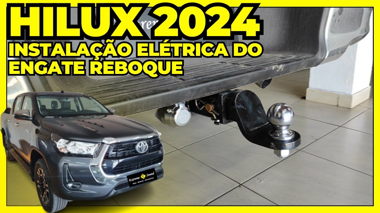 INSTALAÇÃO ELÉTRICA DE ENGATE REBOQUE HILUX 2
