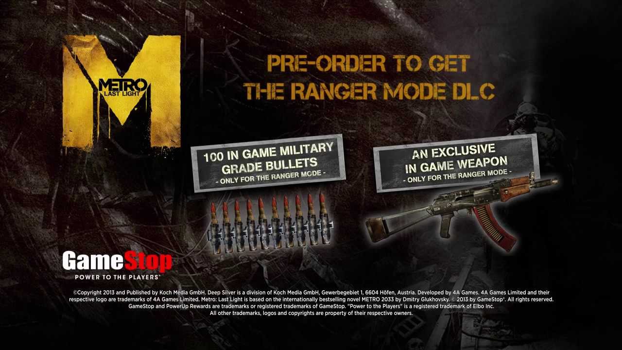 Metro: Last Light (Deep Silver) [Redemption trailer] - PC,PS3,X360