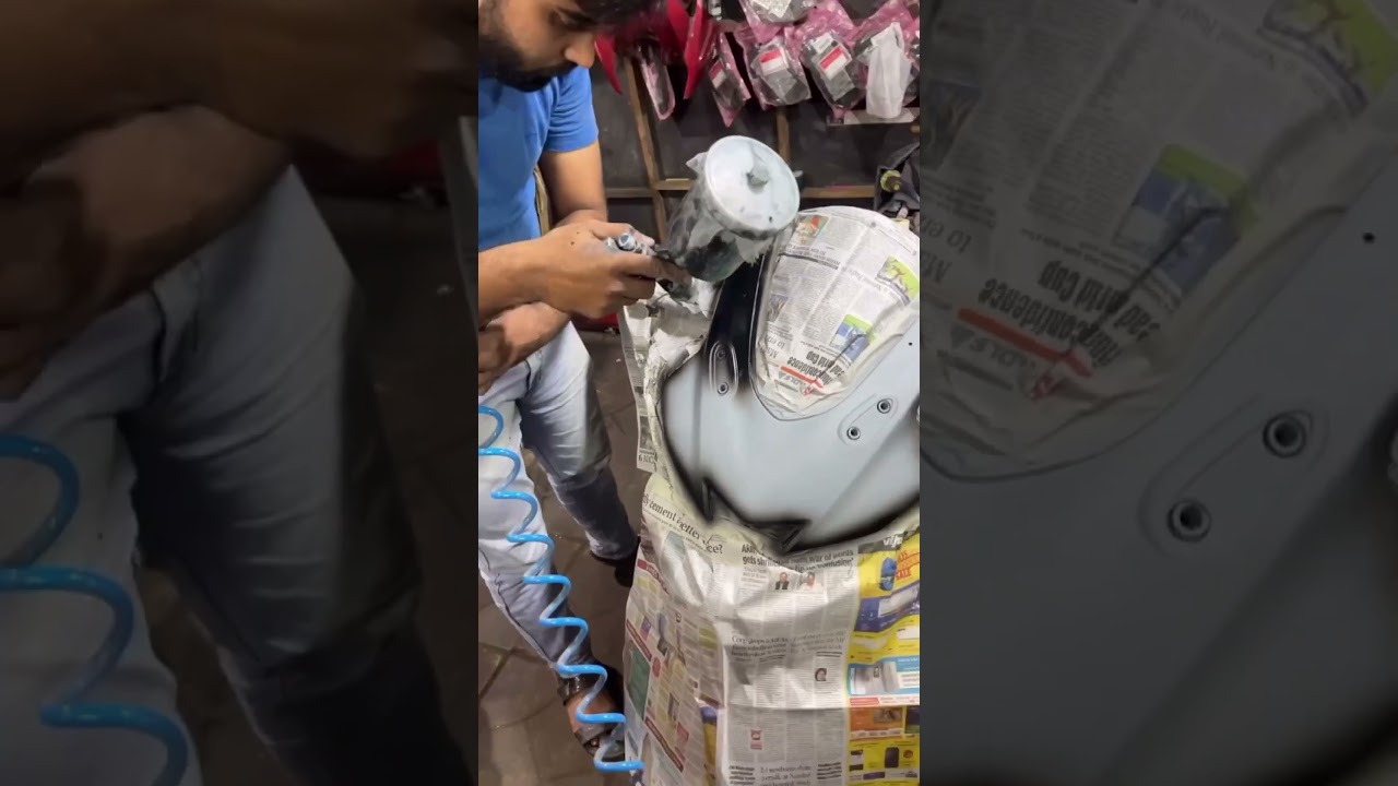 Yamaha R15 V3 Headlight Fairing repaint&hellip; #automobile #restoring #bike #modified200ns #kawasakininja