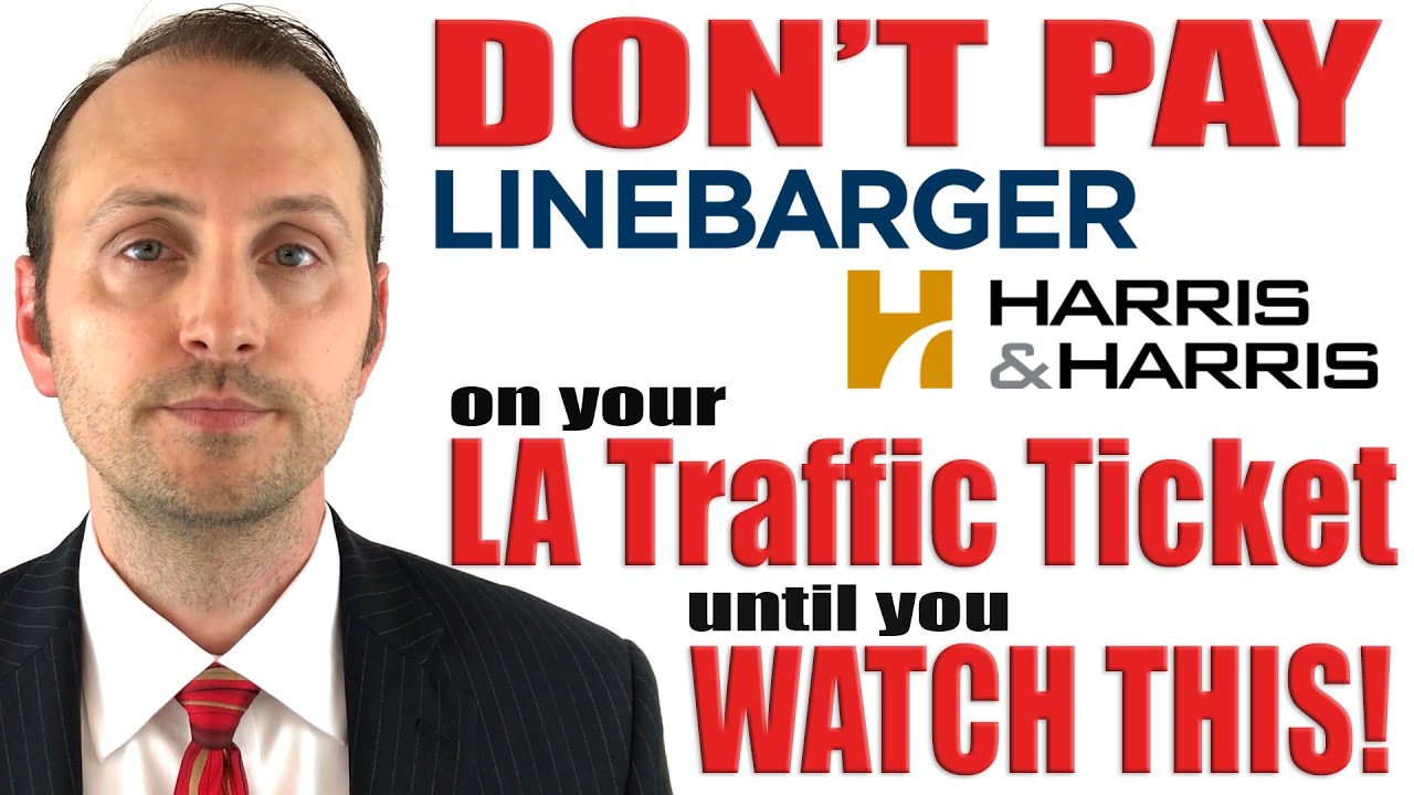 Не платите штраф за неявку в суд компании Harris and Harris Linebarger LA FTA VC 40508a. Смотрите!