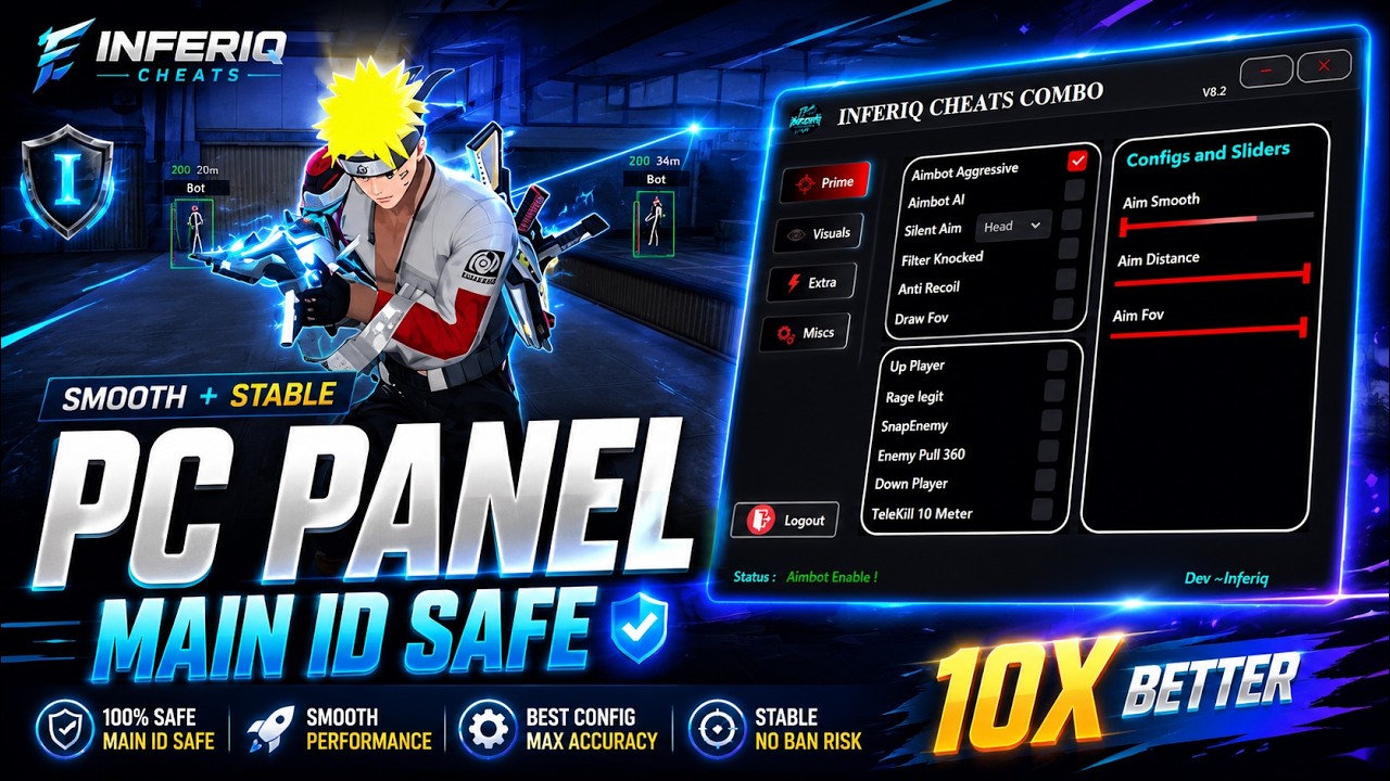 COMBO BRUTAL PC PANEL 🔥 SMOOTH + MAIN ID SAFE? | FULL GAMEPLAY TEST