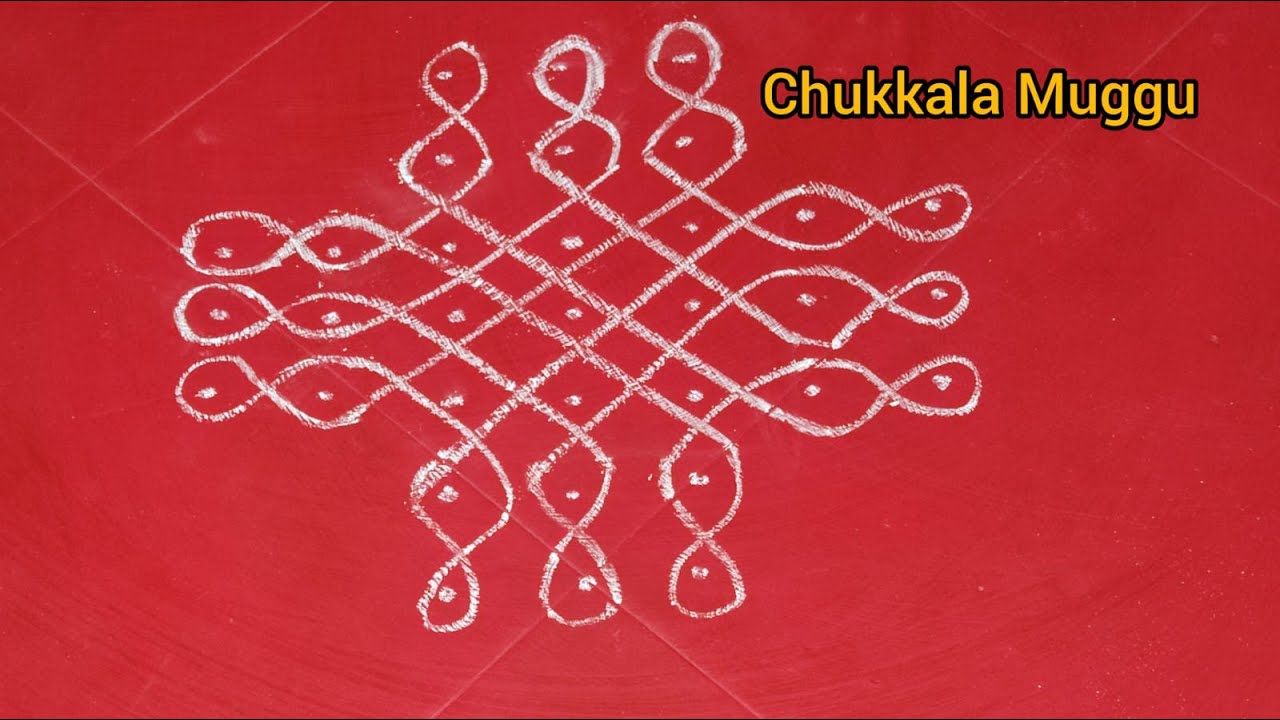 Easy Rangoli with Dots | రోజూ వేసుకునే చుక్కల ముగ్గు | Quick & Simple Dots Design
