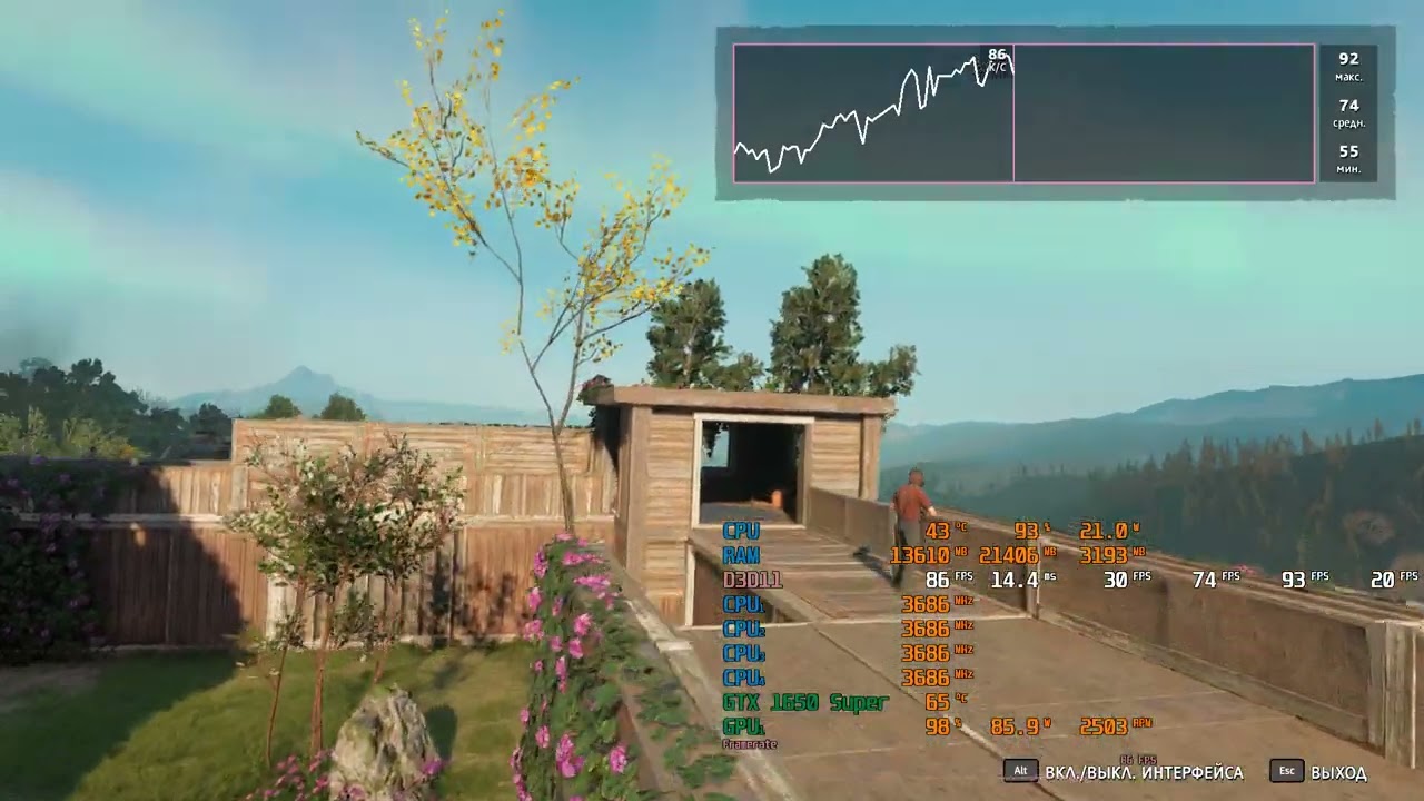 Intel Pentium Gold G7400 +gtx1650 super Far Cry New Dawn