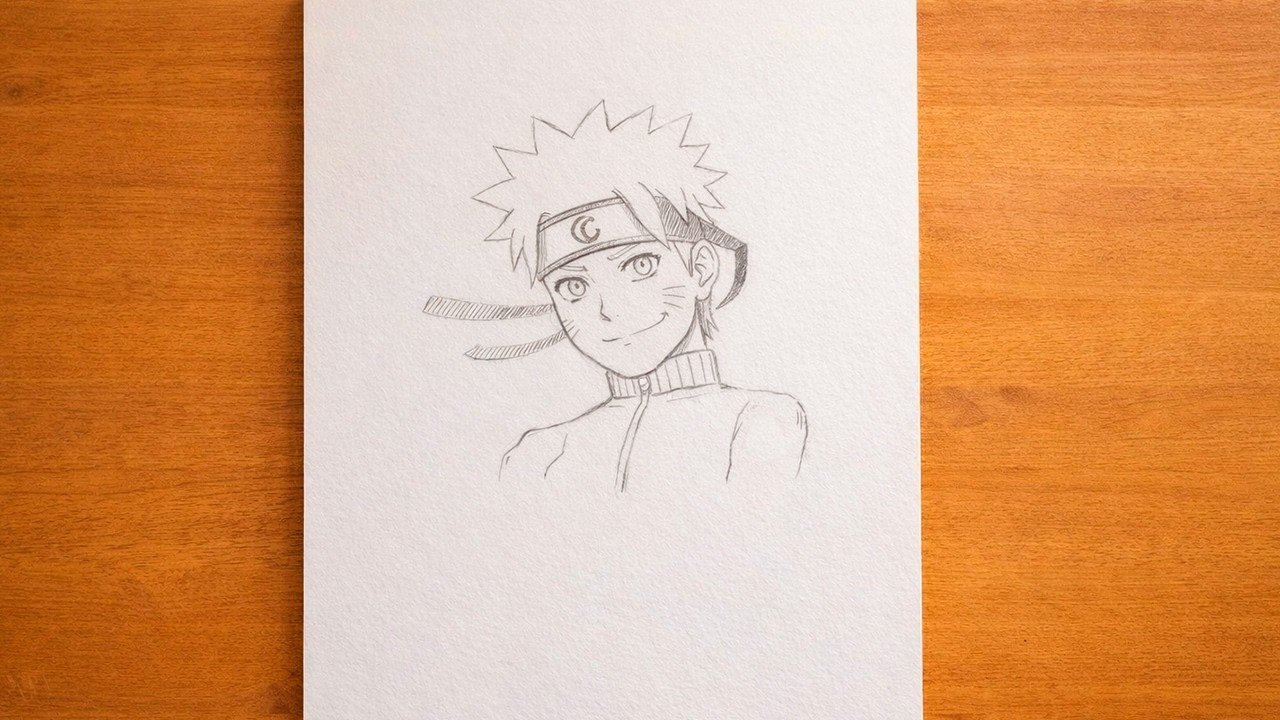 How to Draw Naruto Uzumaki EASY 🔥 | Cómo Dibujar a Naruto Uzumaki Fácil