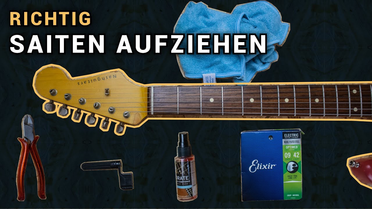 DER TRICK beim Saiten aufziehen & warum ich 9er Saiten spiele (E-Gitarre Saiten wechseln)