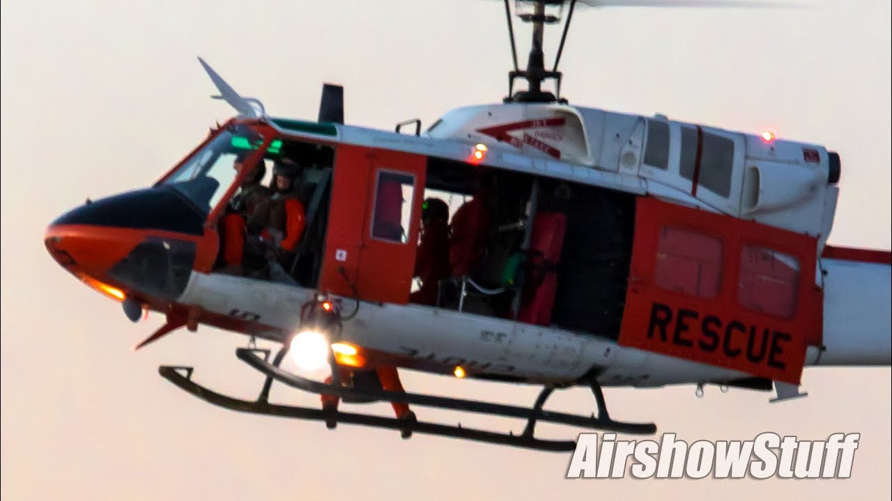 HH-1N Huey Twilight SAR Demonstration - Yuma Airshow 2019