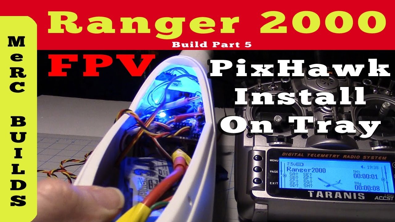 Сборка радиоуправляемого самолёта Volantex Ranger 2000 FPV. Часть 5. Установка PixHawk Lite, тест...