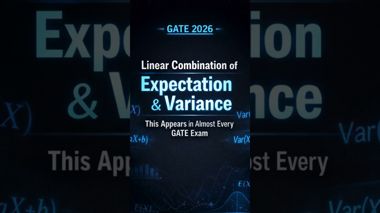 GATE 2026: Linear Combinations of Random Variables | Appears Every GATE | Probability & Statistics