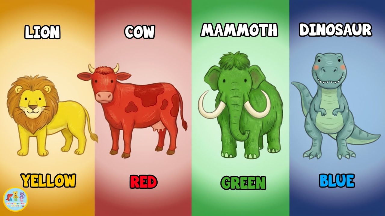 Learn color | Learn animals | Guess the color of animal | Kids learning video || Animal color song