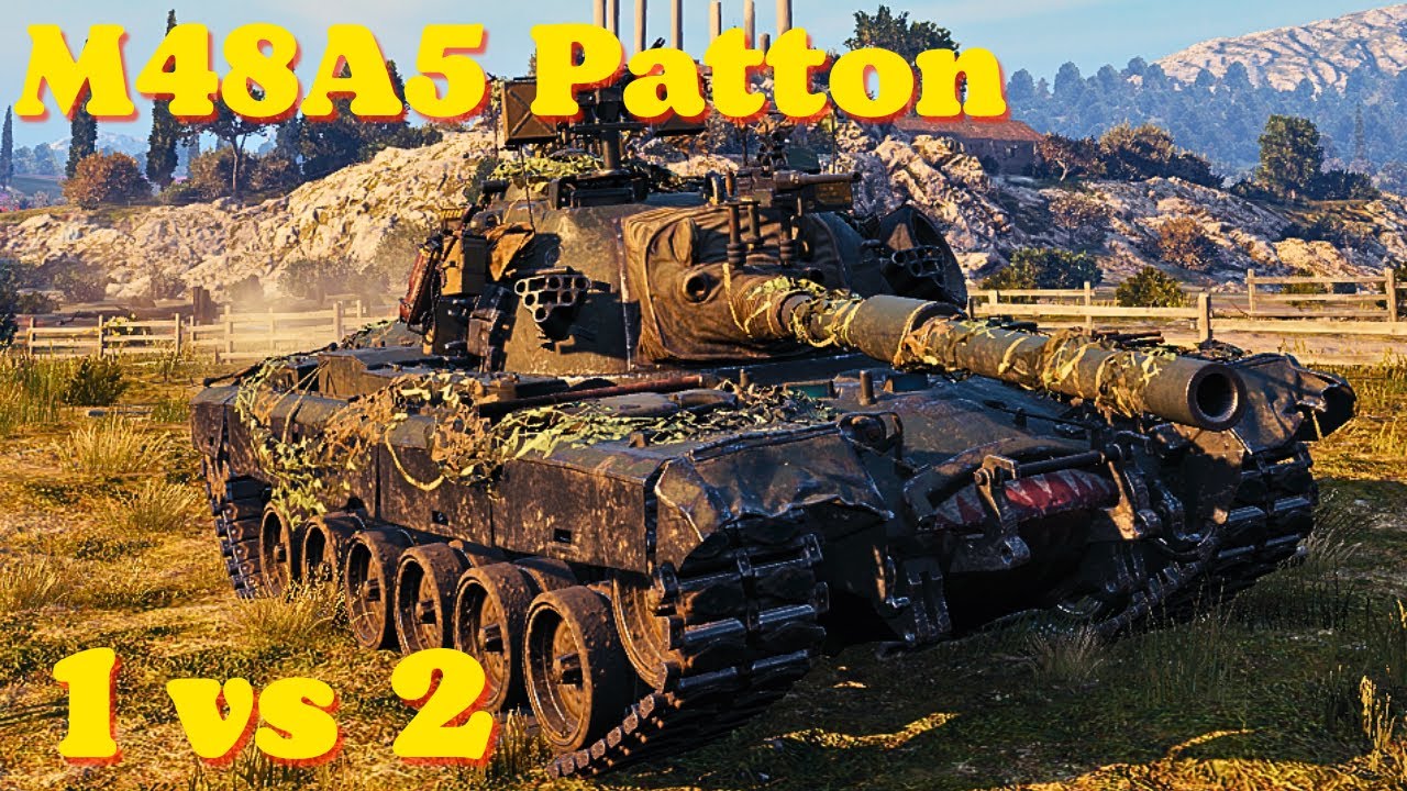 World of tanks M48A5 Patton - 5,4 K Damage 8 Kills, wot replays