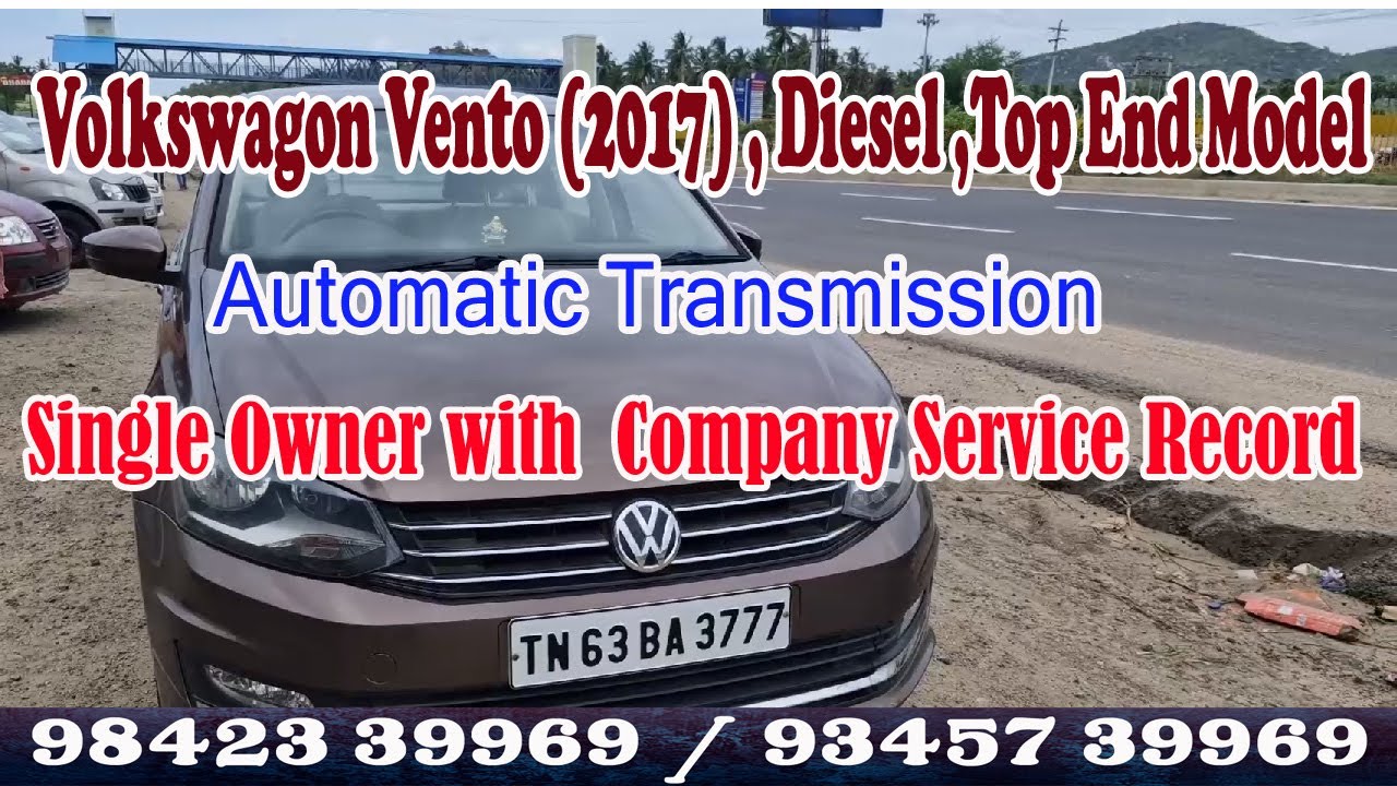 The 2017 Volkswagen Vento Top End Model / Diesel, Automatic Transmission / Single Owner