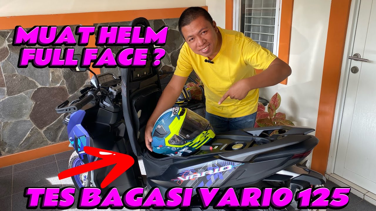 LUAS 🔥MASUK HELM FULL FACE❓TES BAGASI NEW VARIO 125
