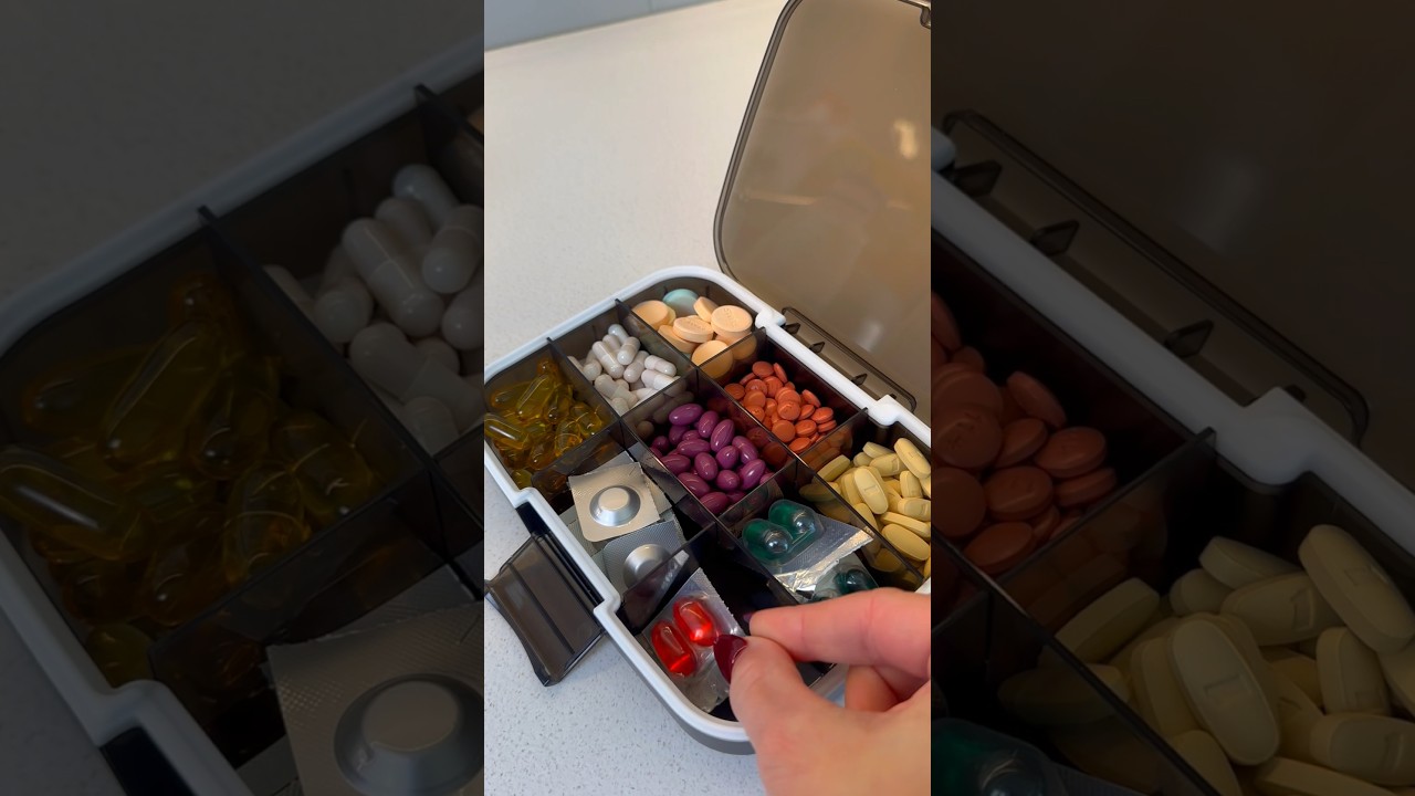 *ASMR* PILL BOX RESTOCK!! #asmr #satisfying #restock #restocking #asmrvideos #medicine