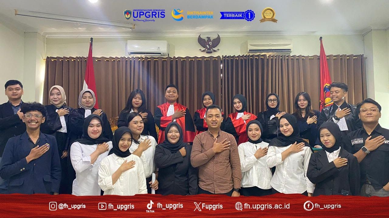⚖️ Praktik Peradilan Semu Mahasiswa Fakultas Hukum UPGRIS Semarang – Kelas 7A ⚖️