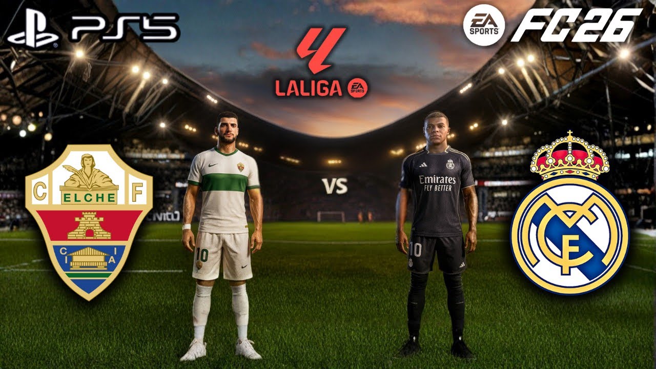 Elche vs Real Madrid | La Liga 25/26 Full Match Highlights | PS5 (4K60fps) #4kquality 