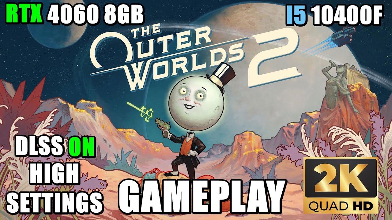 The Outer Worlds 2 PT-BR | RTX 4060 8GB + I5 10400F | High Settings 2K | Gameplay