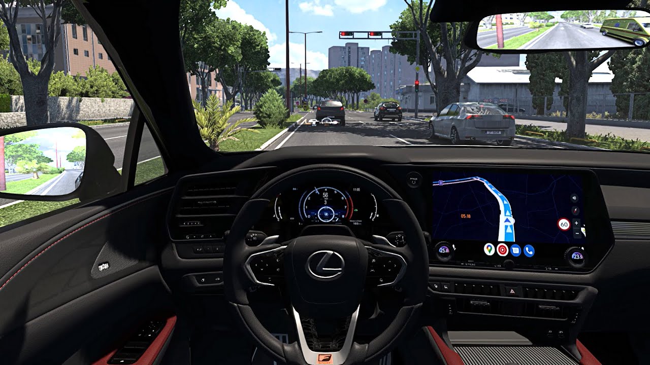 Lexus RX 500h F Sport Performance 2024 | Euro Truck Simulator 2 | Steering Wheel Game Play