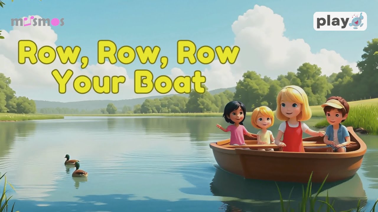 Row, Row, Row Your Boat | Songs & Rhymes for Kids | Musmos