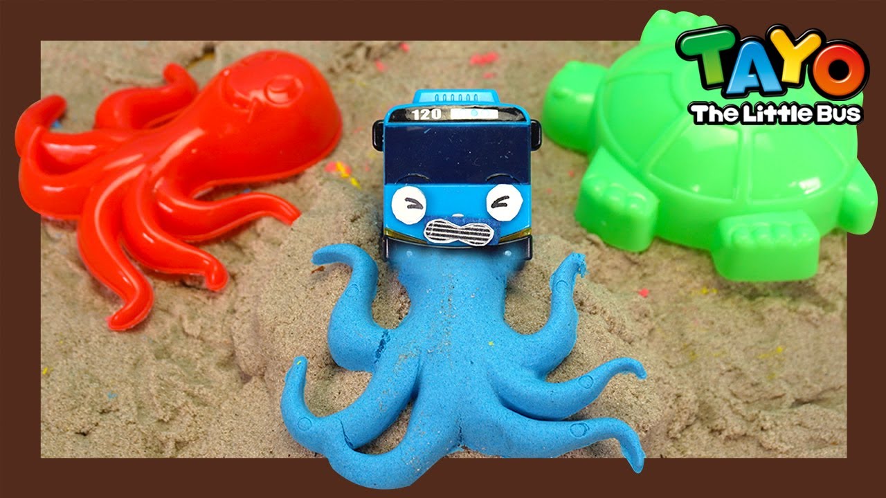Baue Fahrzeuge mit Sand l Feuerwagen und Rettungsteam l Tayo der kleine Bus