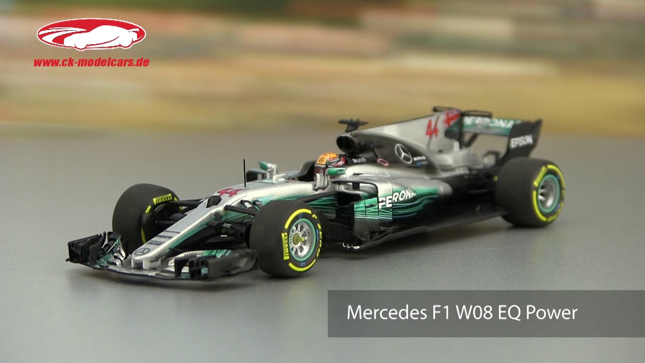 ck-modelcars-video: Hamilton Mercedes F1 W08 EQ Power #44 Weltmeister Spanien GP F1 2017 Minichamps
