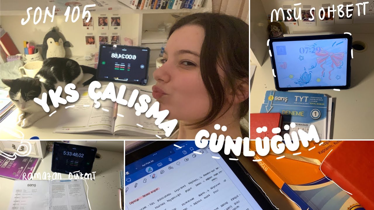 SON 105 GÜN💌||msü nasıl geçti,ramazanda çalışma düzenim,bolca sohbet,+8 saatlik çalışma…