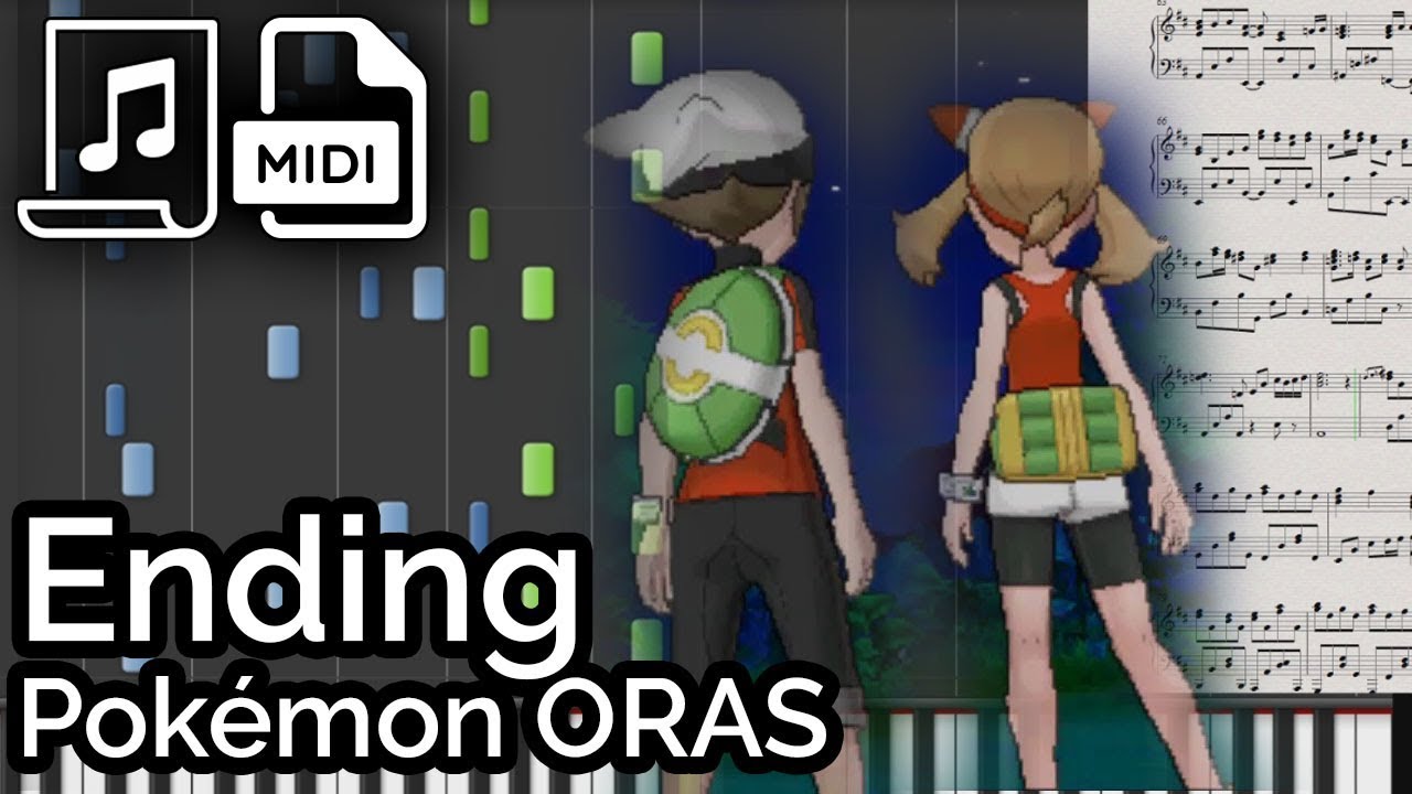 Pokémon ORAS - Ending (Synthesia Piano Tutorial)