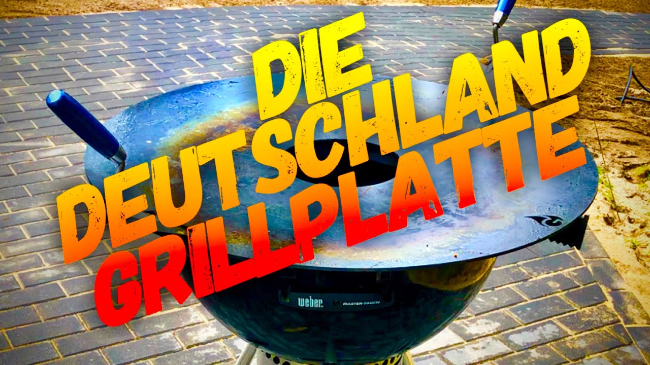 80 cm XXL Grillplatte für Kugelgrills - „Die Deutschlandplatte