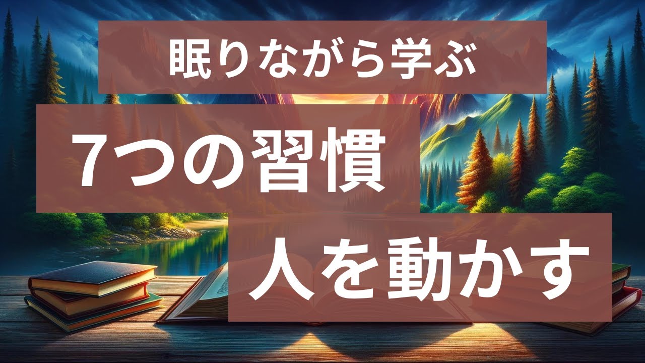 【睡眠用】眠りながら学ぶ「7つの習慣」「人を動かす」