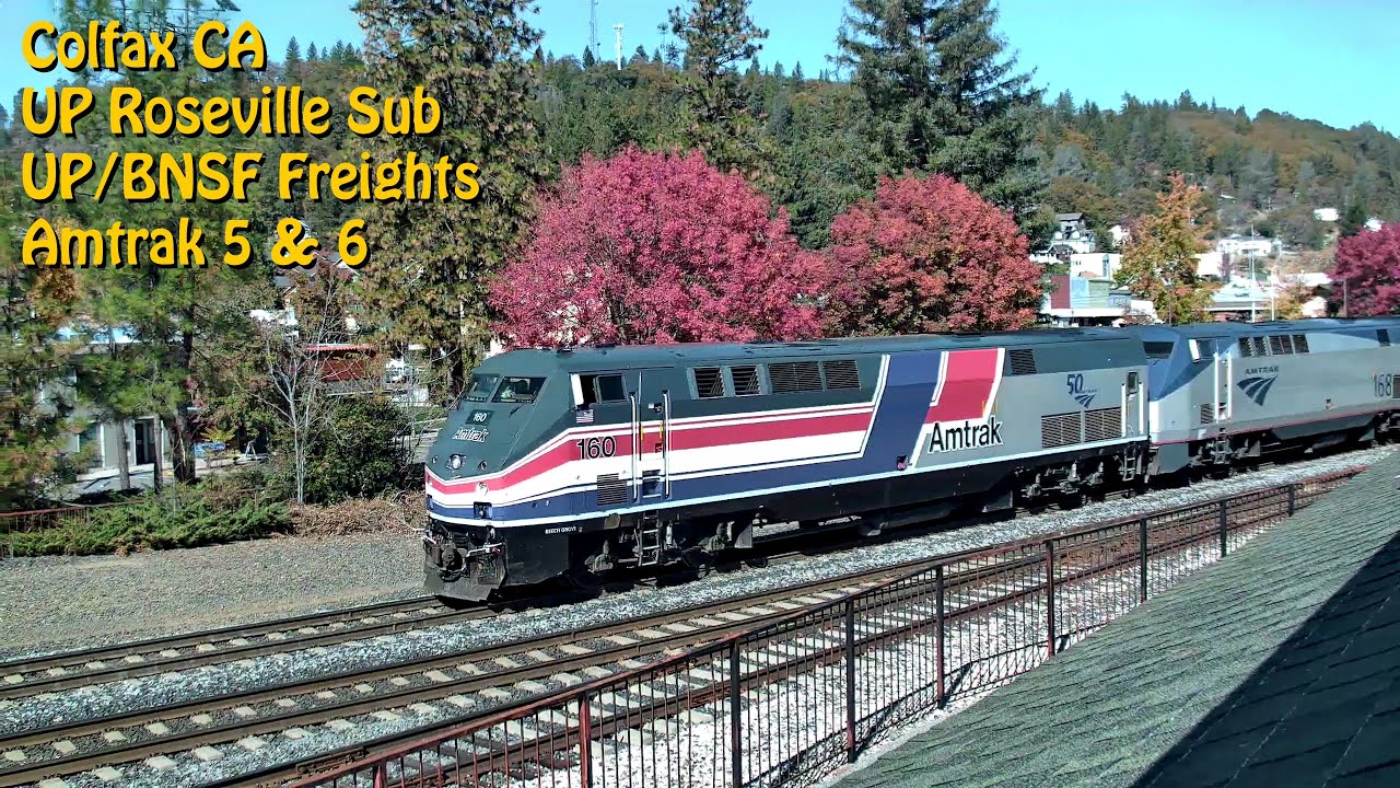 Colfax, CA | UPRR Roseville Sub, MP 141.9 - PTZ (Chat) | SouthWest RailCams LIVE