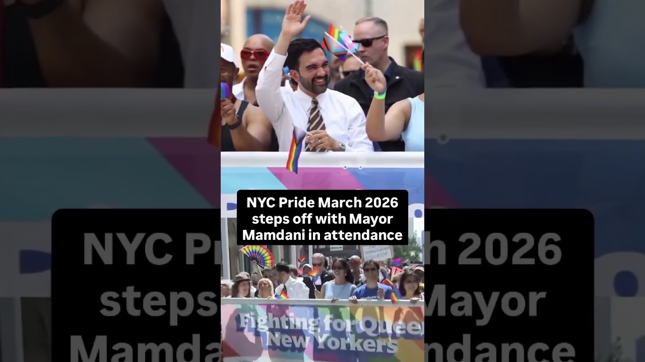 NYC Pride March steps off with Mayor Mamdani in attendance