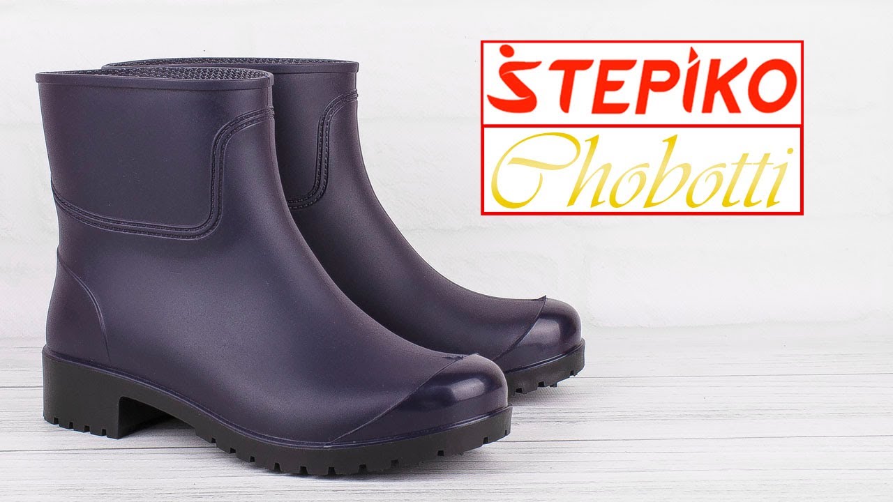 Короткие резиновые сапоги Chobotti Белла bg/6-02. Видео обзор от www.stepiko.com