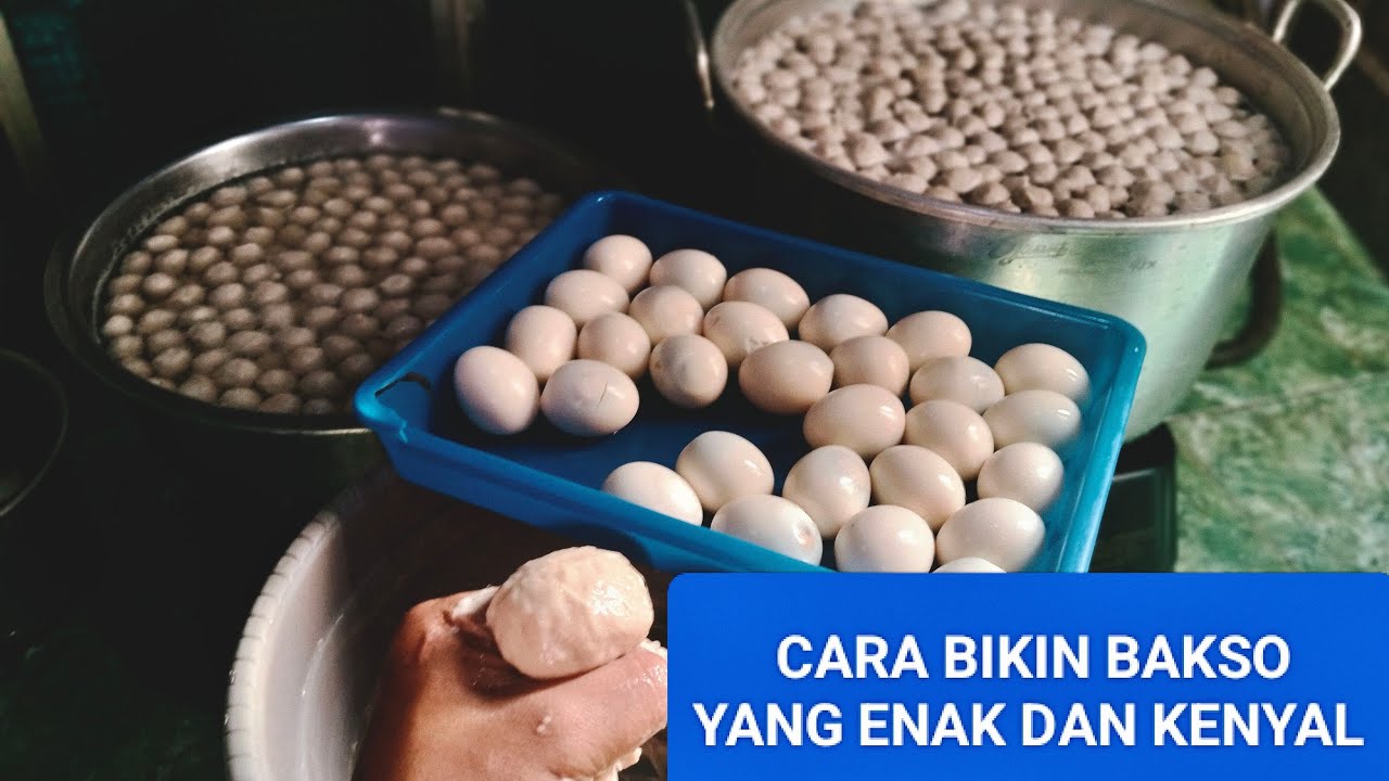 CARA BIKIN BAKSO ISI DAGING DAN TELOR YANG ENAK DAN KENYAL #bakso #baksoenak #kuliner #resepbakso