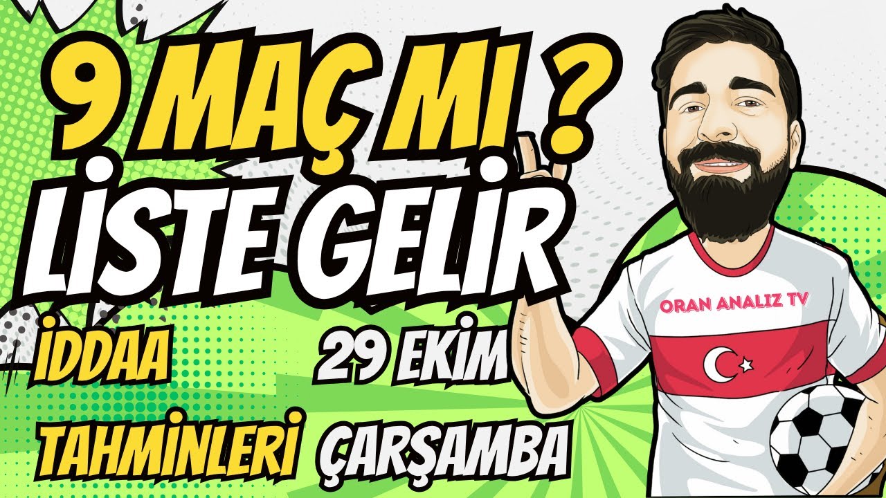 29 Ekim &Ccedil;arşamba İddaa Tahminleri | Kazanma Serisi Devam Ediyor! ⚽ Excel + Yapay Zeka Analizi 📈